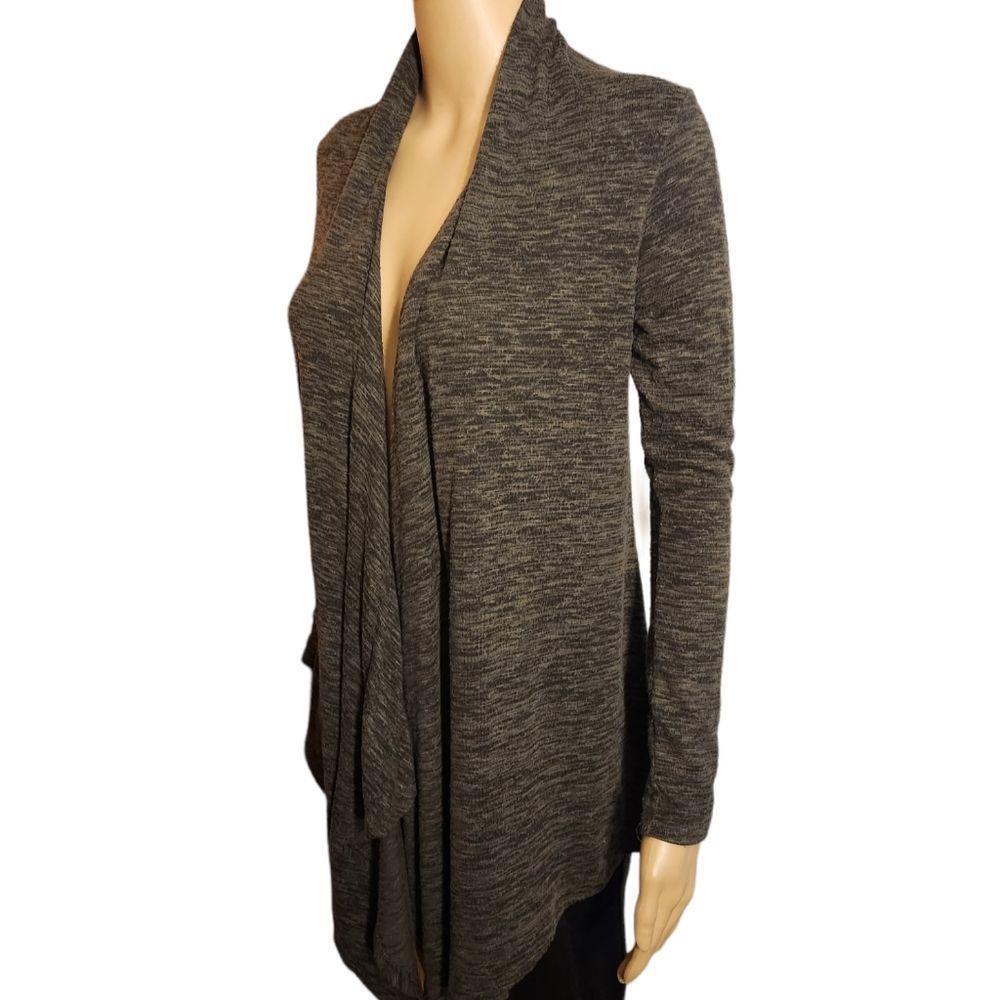 Express Sweater Cardigan Open Multi color Olive Green Womens Size XS
